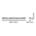 VODOTIJESNO KUCISTE IK08 IP65 60CM 1Cijev