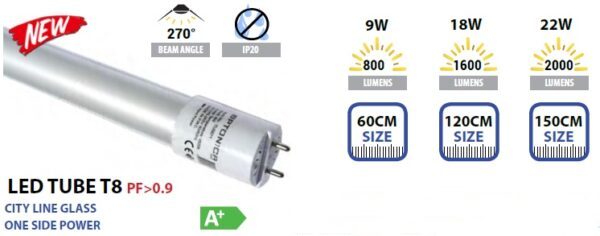 staklene led cijevi t8