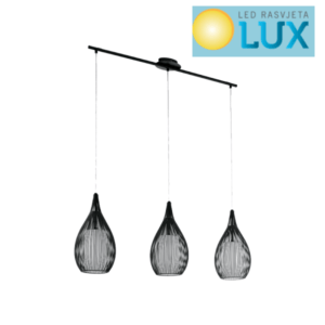 ILAM VISILICA 3XE27 CRNA