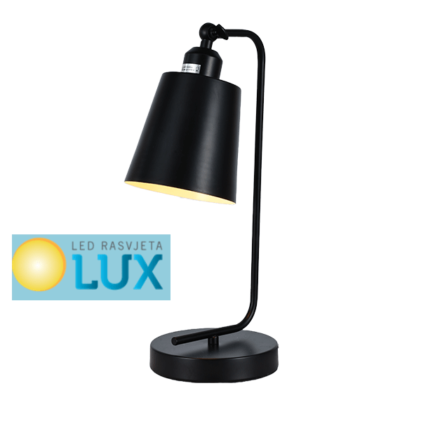 DERE STOLNA LAMPA 1xE27 CRNA