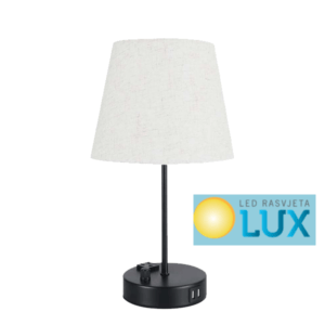 HELE STOLNA LAMPA 1xE27 BIJELA