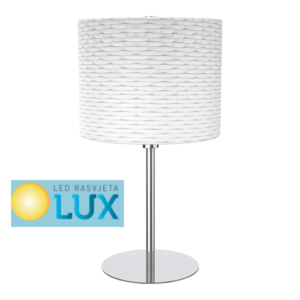 IN STOLNA LAMPA 1XE14 BIJELA KROM