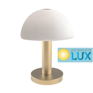 NOL STOLNA LAMPA 1XG9 BIJELA MJED S DIMMEROM