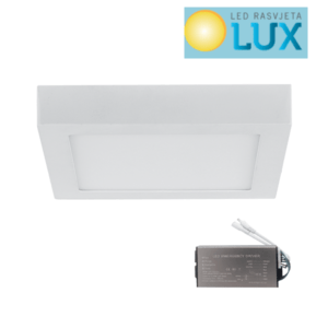 LED PANEL KVADRATNI NADGRADNI 24W SA PANIK MODULOM