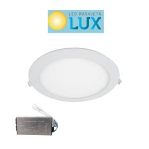 LED PANEL OKRUGLI UGRADNI 18W SA PANIK MODULOM 4000K