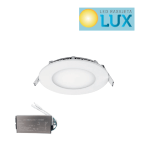 LED PANEL OKRUGLI UGRADNI 6W SA PANIK MODULOM 2700K