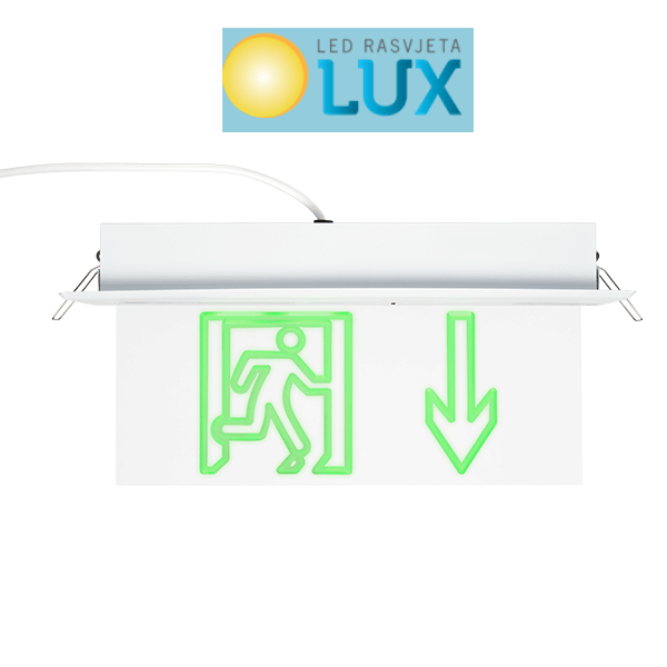 LED PANIK SVJETILJKA UGRADNA STRELICA DOLJE