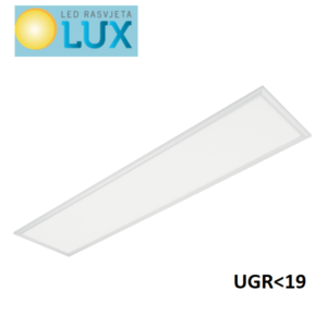 LED PANEL 48W 6400K 295X1195MM UGR 19 BIJELI OKVIR