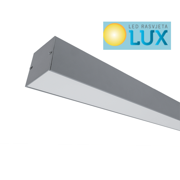 LED PROFIL NADGRADNI S48 32W 4000K 1500MM SIVI