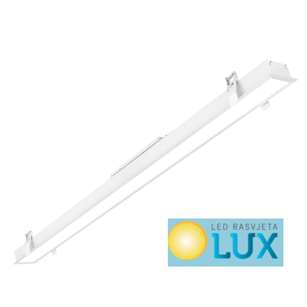 LED PROFIL UGRADNI 600mm 24W 3000K BIJELI ILI CRNI