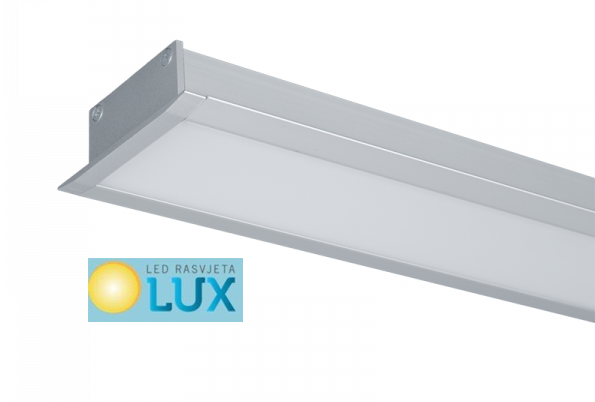 LED PROFIL LS77 48W 6500K 1200MM NADGRADNI SIVI