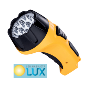 LE-6630 LED RUČNA PRIJENOSNA LAMPA 7LED PUNJIVA ŽUTA