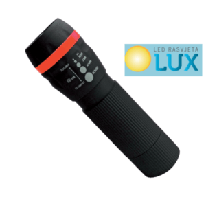 E-6605 LED RUČNA PRIJENOSNA LAMPA TELESCOP. 1W 3XAAA