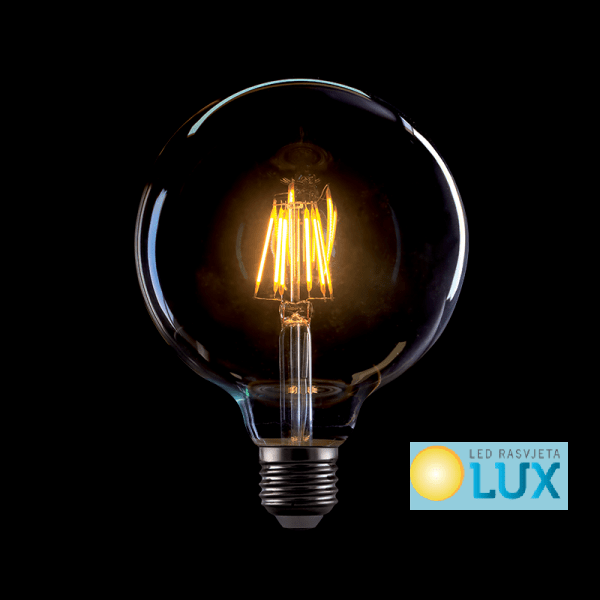 LED VINTAGE ŽARULJA DIMABILNA G125 8W E27 2800 3200K