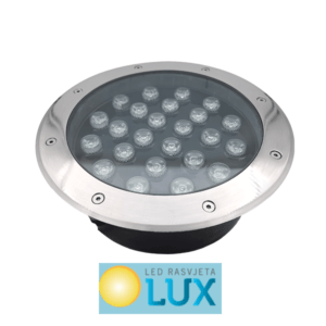 LF1 LED VANJSKA PODNA UGRADBENA SVJETILJKA 24W IP67 220V ili 24V 45°