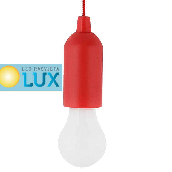 PRENOSNA LED LAMPA OBLIK SIJALICE LE 6621 1W Crvena
