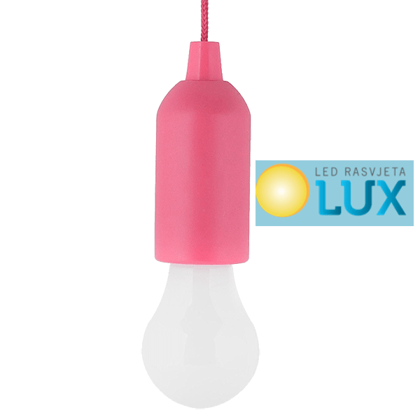 PRENOSNA LED LAMPA OBLIK SIJALICE LE 6621 1W Pink