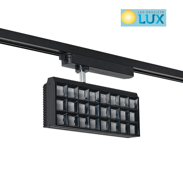 LPFLD TRAČNI REFLEKTOR 2 LINIJE 60W 30st CRNI
