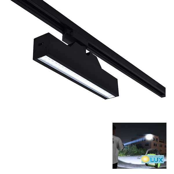 TRAČNI REFLEKTOR LT30 2 LINIJE 12W 30°CCT CRNI 4000k