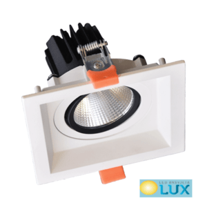 LED POMIČNA KVADRATNA USMJERENA SVJETILJKA 15W 230V 3000K BIJELA