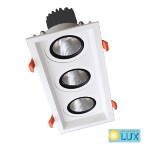 LED TROSTRUKA POMIČNA USMJERENA SVJETILJKA 3X30W 230V 3000K BIJELA