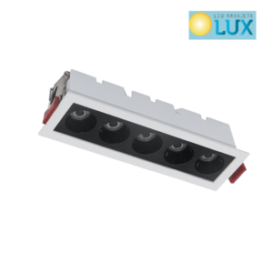LINEARNA UGRADBENA SVJETILJKA LEL-05 5W 3000K CRNO BIJELA