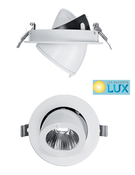LTL180 COB UGRADNI REFLEKTOR 20W 220-240V 2700K 24 STUPNJA SIVI
