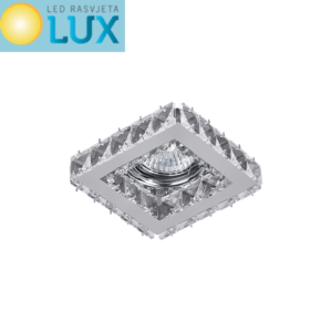SPOT SVJETILJKA KVADRATNA 12V MR16 KRISTAL LCR-773S-CL