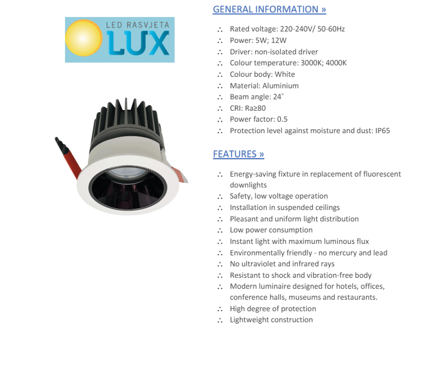 UGRADBENI REFLEKTORI LDL83TS