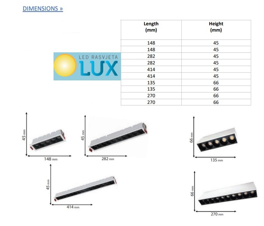 ugradne lampe