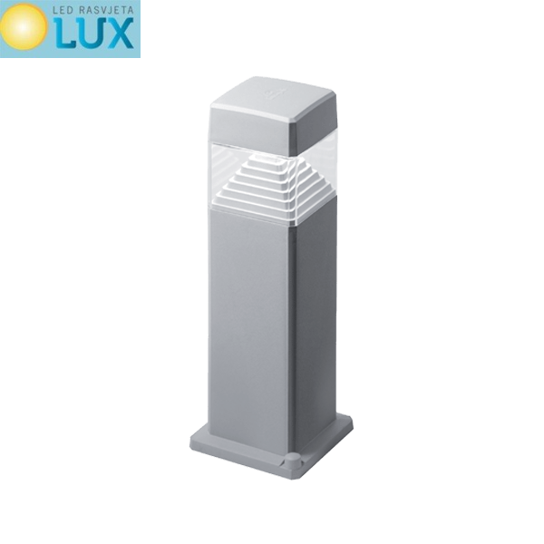 LED VRTNA ZIDNA SVJETILJKA LESTER 10W 4000K IP55 SIVA 480mm