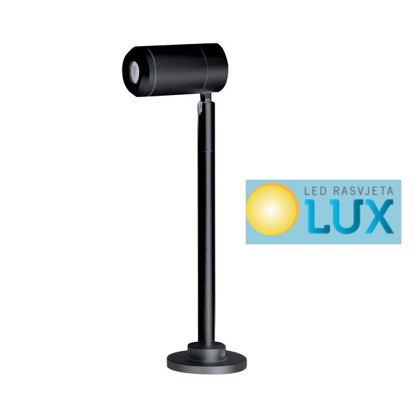 LED RASVJETA ZA VITRINE 12V 1.5W 3000K, CRNA