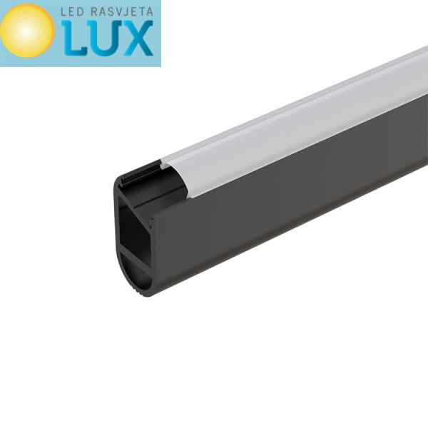 ALUMINIJSKI PROFIL ZA ORMAR 2.5 M CRNI