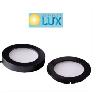 LED SVJETLO 12V-1.8W 3000K D65MM CRNA