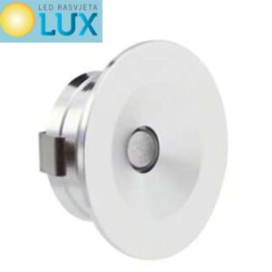 UGRADNA LED RASVJETA 12V 2.5W 3000K D28MM SREBRNA