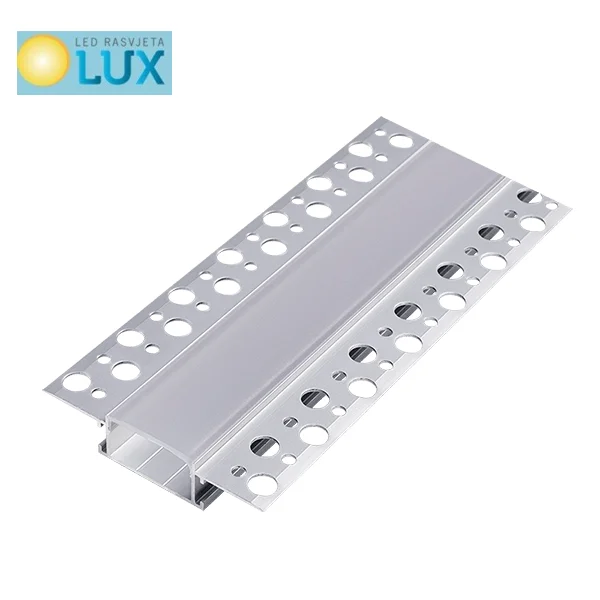 ALU PROFIL UGRADNI ZA GIPS 2m za led traku DP65