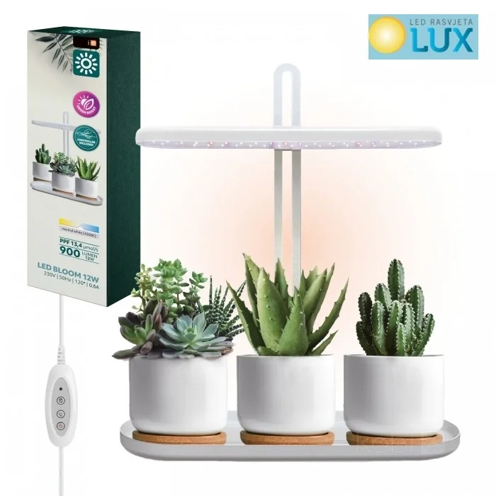 LED SVJETILJKA ZA UZGOJ BILJA 12W 4500K PPF 13,4 μmol/s | CRI ≥95