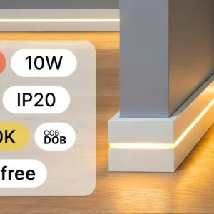 LED TRAKA 24V 10W COB 8mm 3000K SLOBODNI REZ IP20 5m