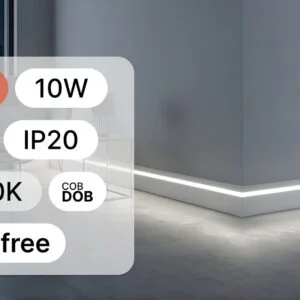 LED TRAKA 24V 10W COB 8mm 4000K SLOBODNI REZ IP20 5m